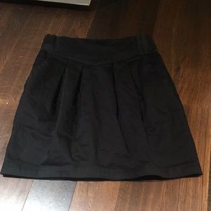 Black pleated skirt